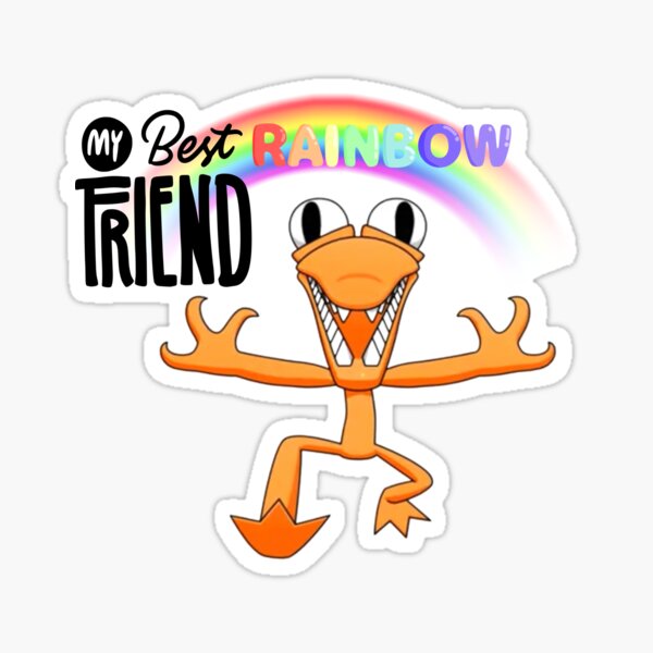 Orange Rainbow Friend Sticker for Sale by TheBullishRhino in 2023