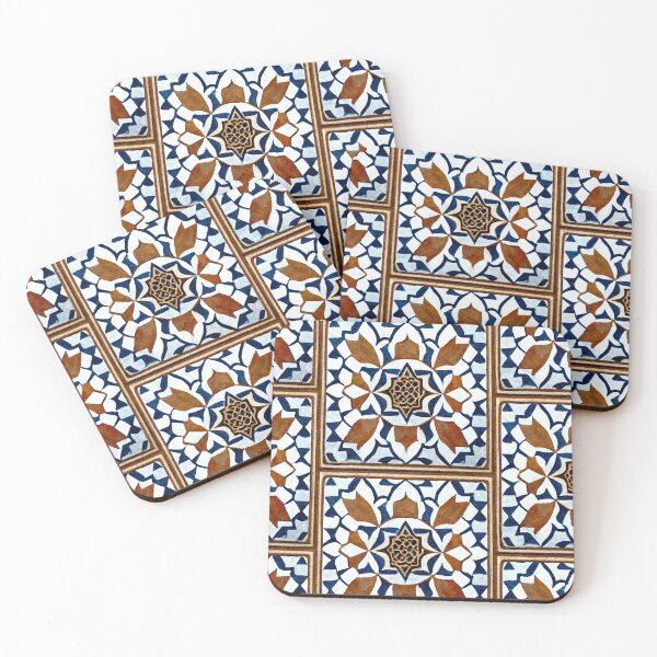 Item preview, Moroccan Tiles With Traditional Arabic Patterns designed and sold by VintageSomalia.