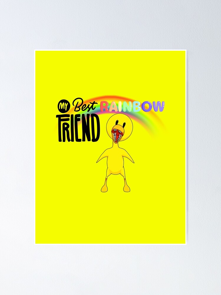 Blue Rainbow Friend  Sticker for Sale by TheBullishRhino