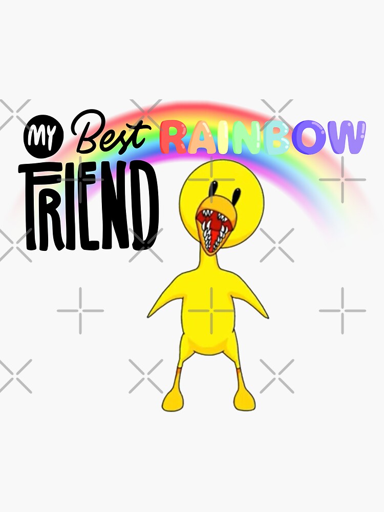 My Best Rainbow Friend Red Pin for Sale by TheBullishRhino