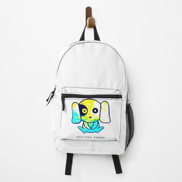 Item preview, Bright blue and yellow scribble puppy anxious  designed and sold by Grey Robinson.