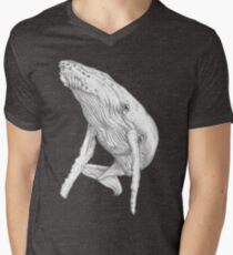 Buckelwal T-Shirt mit V-Ausschnitt für Männer