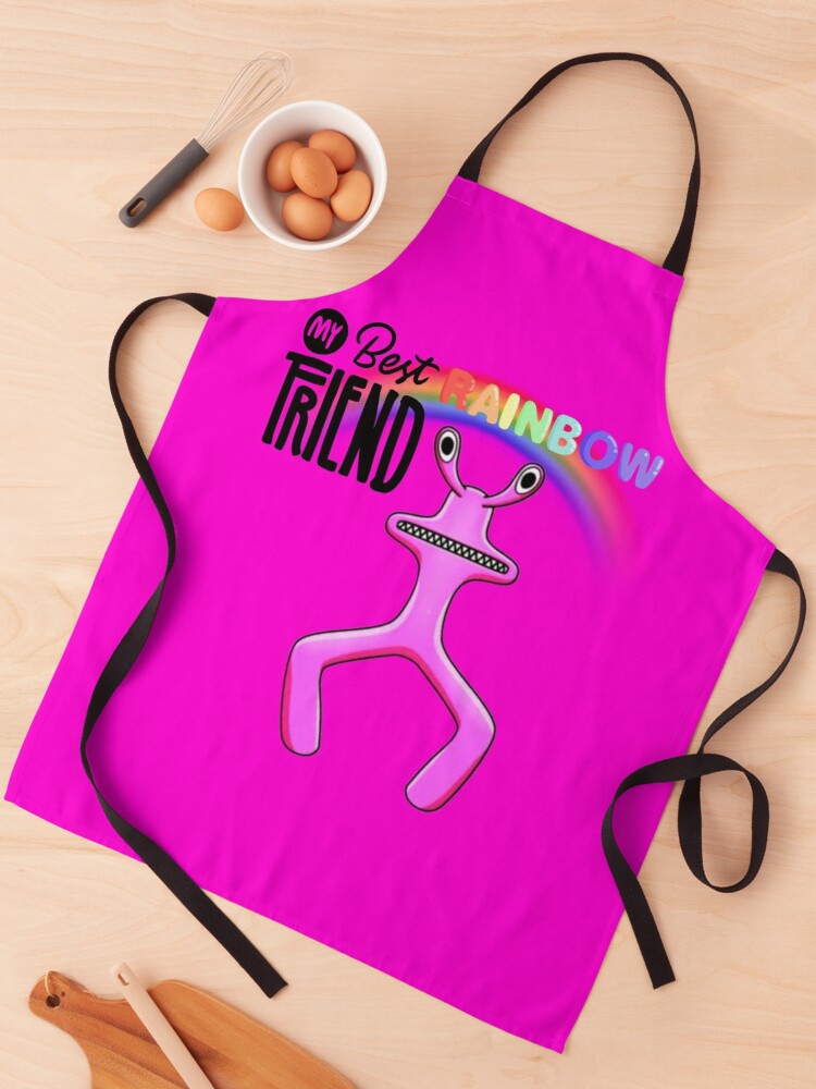 My Best Rainbow Friend Pink Sticker for Sale by TheBullishRhino