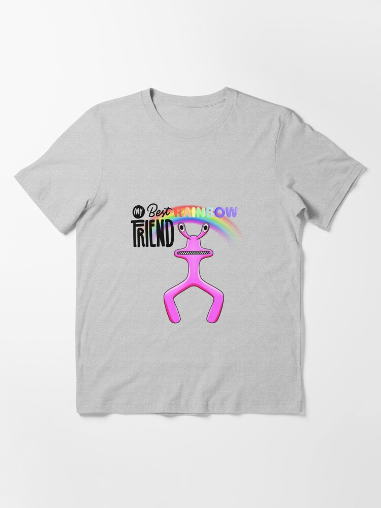 My Best Rainbow Friend Pink Sticker for Sale by TheBullishRhino