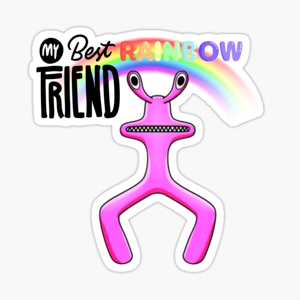 pink rainbow friends | Sticker