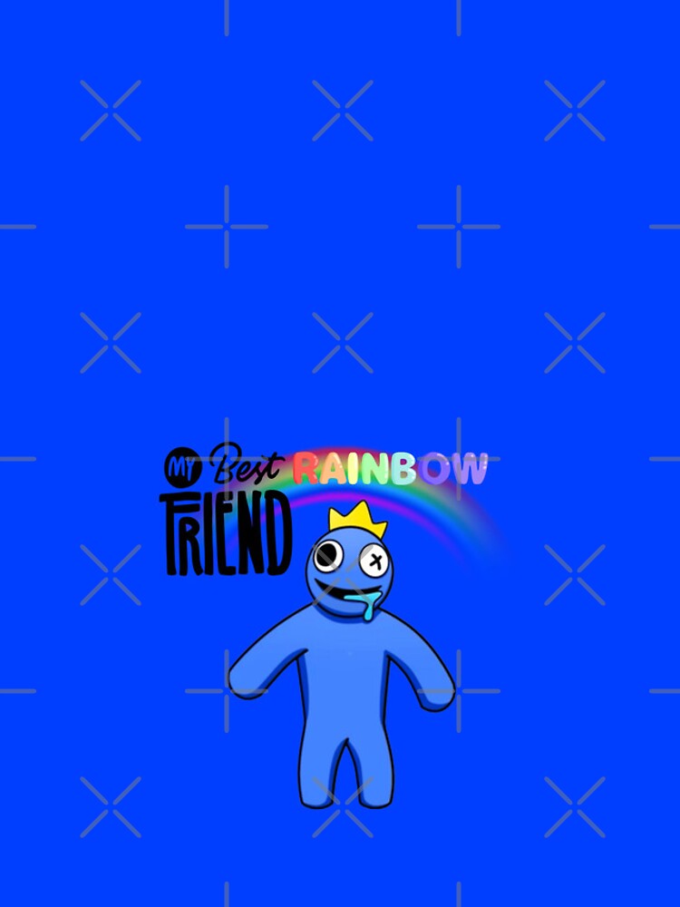 Running Blue Rainbow Friend  Poster for Sale by TheBullishRhino