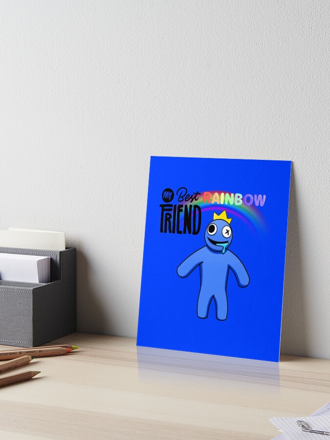 Running Blue Rainbow Friend  Poster for Sale by TheBullishRhino