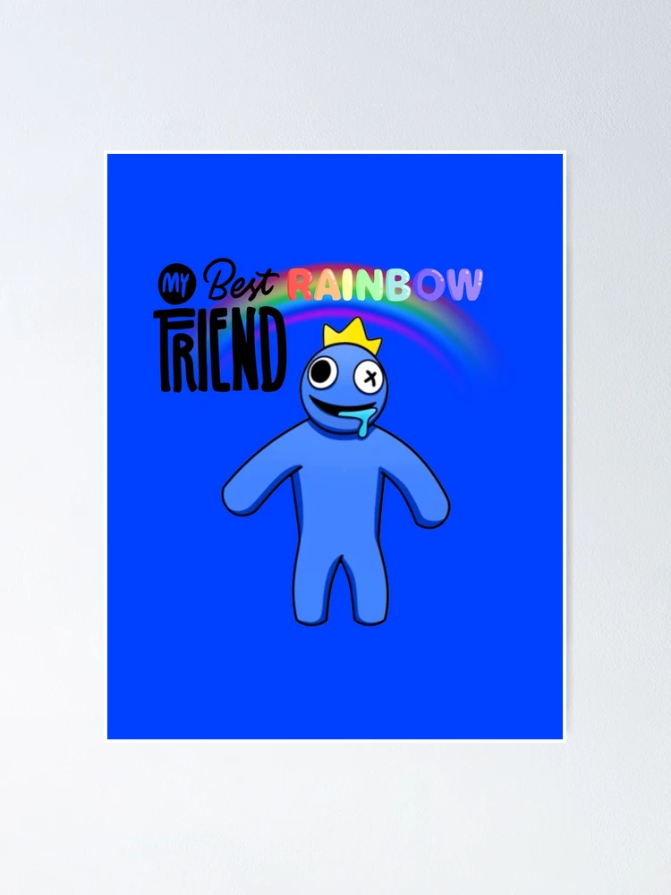 My Best Rainbow Friend Green  Poster for Sale by shifflette1