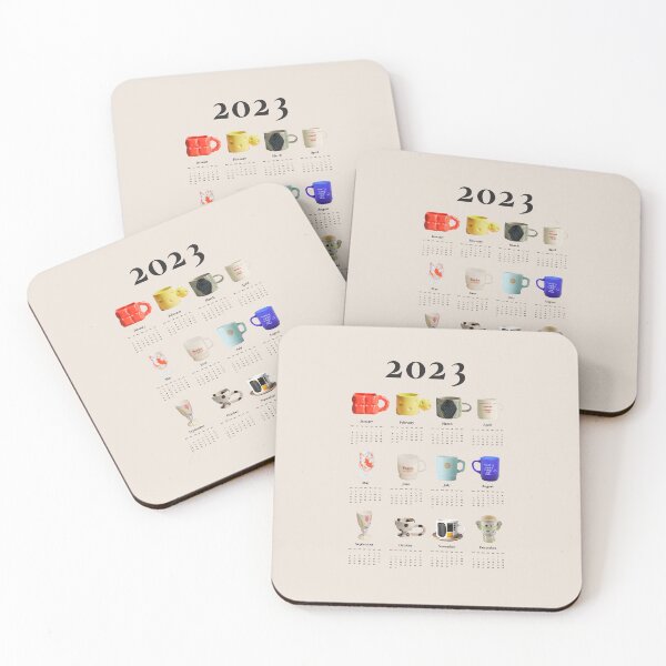 Item preview, Aesthetic Calendar for Coffee Lovers, Cup Lovers designed and sold by SerenaChoe.