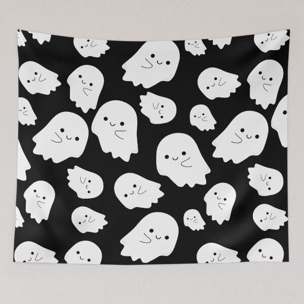 Item preview, Cute Halloween ghosts flying around designed and sold by Rosefurn.