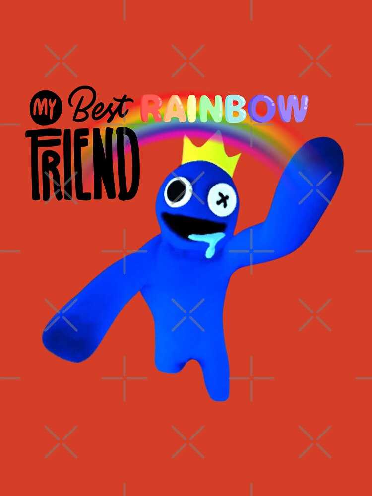 Running Blue Rainbow Friend  Poster for Sale by TheBullishRhino