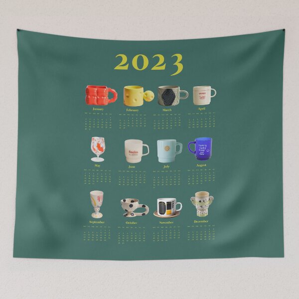 Item preview, Aesthetic Calendar for Coffee Lovers, Cup Lovers designed and sold by SerenaChoe.