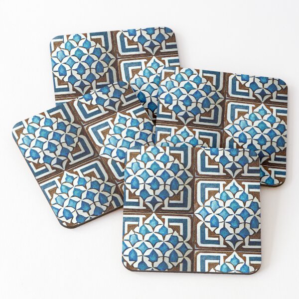 Item preview, Arabic Tiles Moroccan Tiles Mosiac Pattern designed and sold by VintageSomalia.