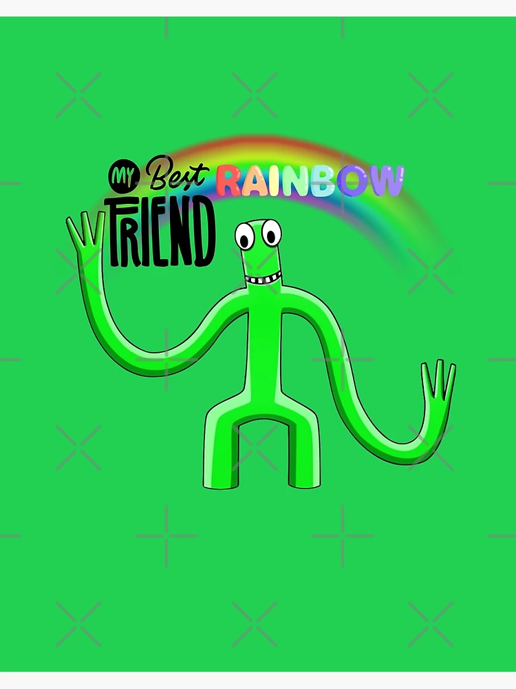 My Best Rainbow Friend Red | Art Board Print