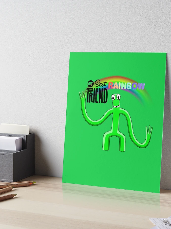Green from Rainbow Friends, my kiddo's latest obsession (cardboard