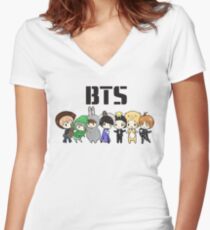 BTS 21st Century Girls (Halloween ver.) Women's Fitted V-Neck T-Shirt