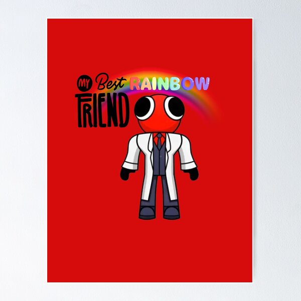 My Best Rainbow Friend Green  Poster for Sale by shifflette1