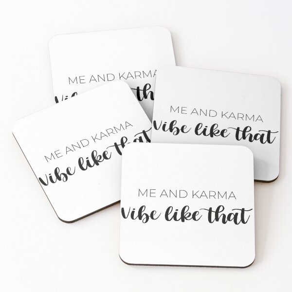 Item preview, Me and karma vibe like that black designed and sold by Katlligraphy.