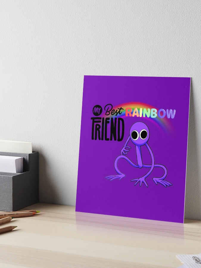 My Best Rainbow Friend Red | Art Board Print