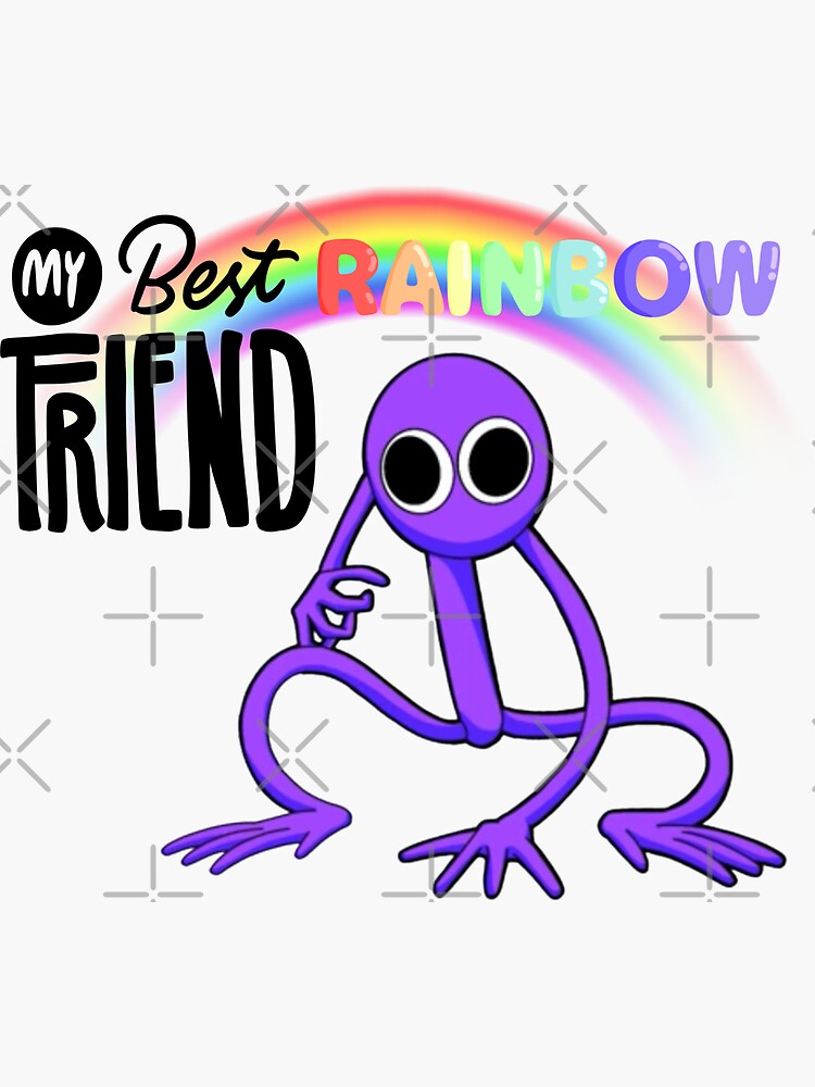 Yellow Rainbow Friends Fan art Sticker for Sale by DrawForFunYt