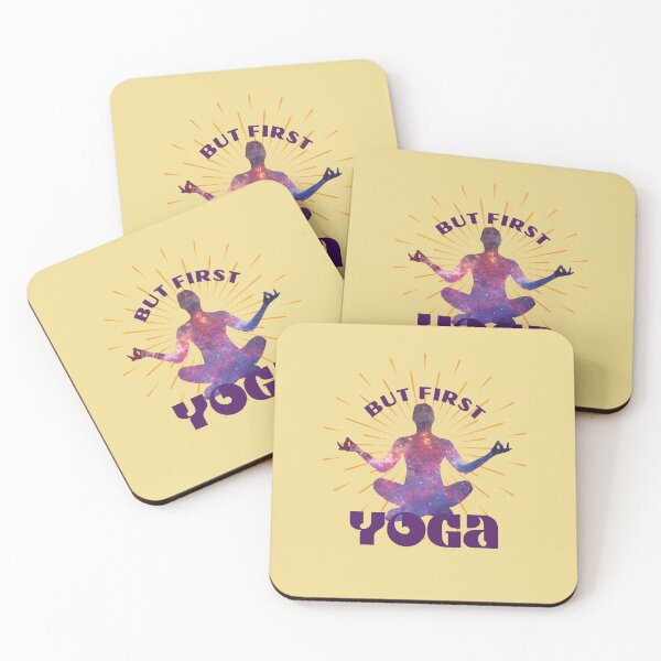 Item preview, But First Yoga for yoga lovers, yoga teaches, yoga instructors modern classmates stretches for women designed and sold by tranquilbeach.