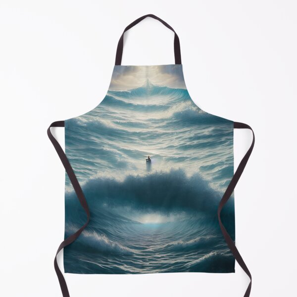 Item preview, Huge Waves Stormy Ocean - man on edge designed and sold by Devin Farinsky.