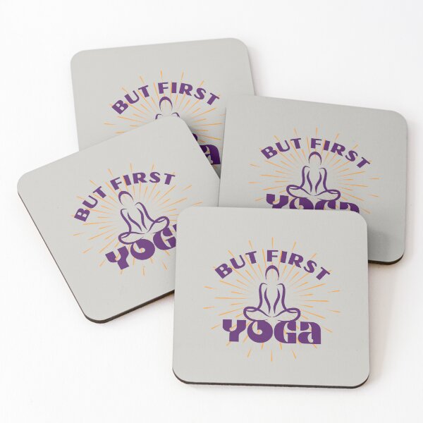 Item preview, But First Yoga for yoga lovers, yoga teaches, yoga instructors modern classmates stretches for women designed and sold by tranquilbeach.