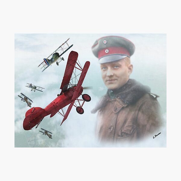 Rittmeister Manfred A. Freiherr von Richthofen Photographic Print