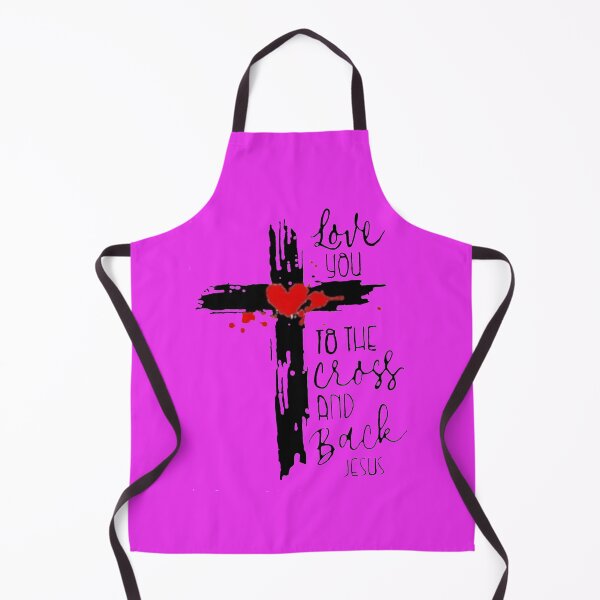 Item preview, Love You To the Cross and Back Jesus Pink designed and sold by Rowena Jones.