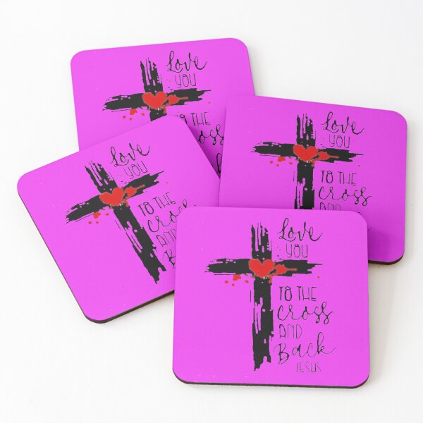 Item preview,  Love You To the Cross and Back Jesus Pink designed and sold by Rowena Jones.
