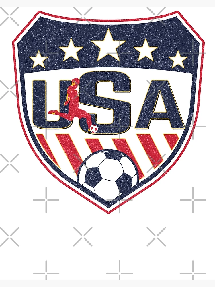 USA Soccer Vintage Logo Art Board Print