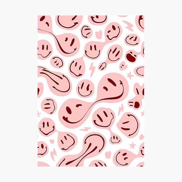 Download Preppy Smiley Face Organic Pattern Wallpaper  Wallpaperscom