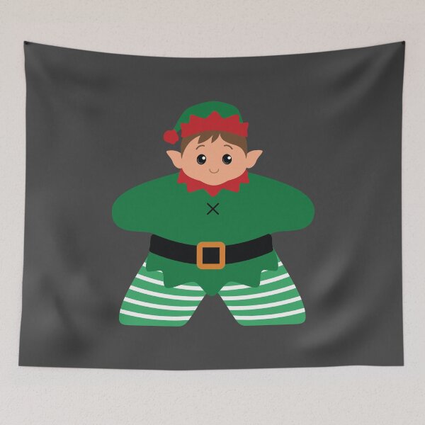 Item preview, Xmas Elf Boy Meeple designed and sold by geekyT.