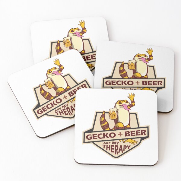 Item preview, Gecko and Beer Are My Therapy designed and sold by chillaxcats.