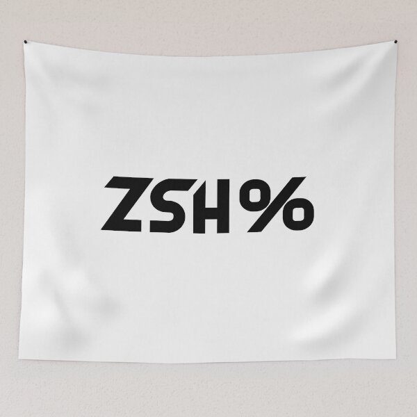 Item preview, oh my ZSH White designed and sold by mahardyaniStore.