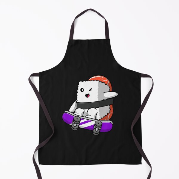 Item preview, Cute Animated Funny Japanese Sushi Skater designed and sold by mkzmerch.