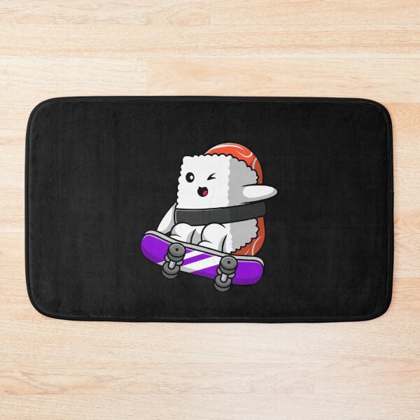 Item preview, Cute Animated Funny Japanese Sushi Skater designed and sold by mkzmerch.