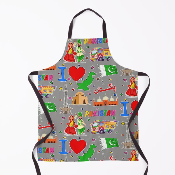 Item preview, I love Pakistan. Hand drawn Pakistani Landmarks, flag and map designed and sold by mashmosh.