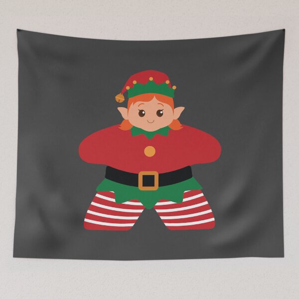 Item preview, Xmas Elf Girl Meeple designed and sold by geekyT.