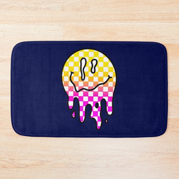 Item preview, Checkered drippy smiley face   designed and sold by opheliaaniston.