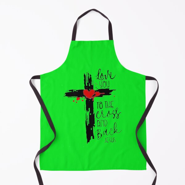 Item preview, Love You To the Cross and Back Jesus Green designed and sold by Rowena Jones.