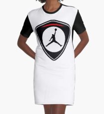 gold jordan logo Graphic T-Shirt Dress