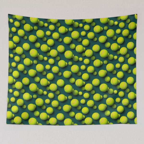 Item preview, Tennis ball realistic seamless pattern designed and sold by JeffLarose.