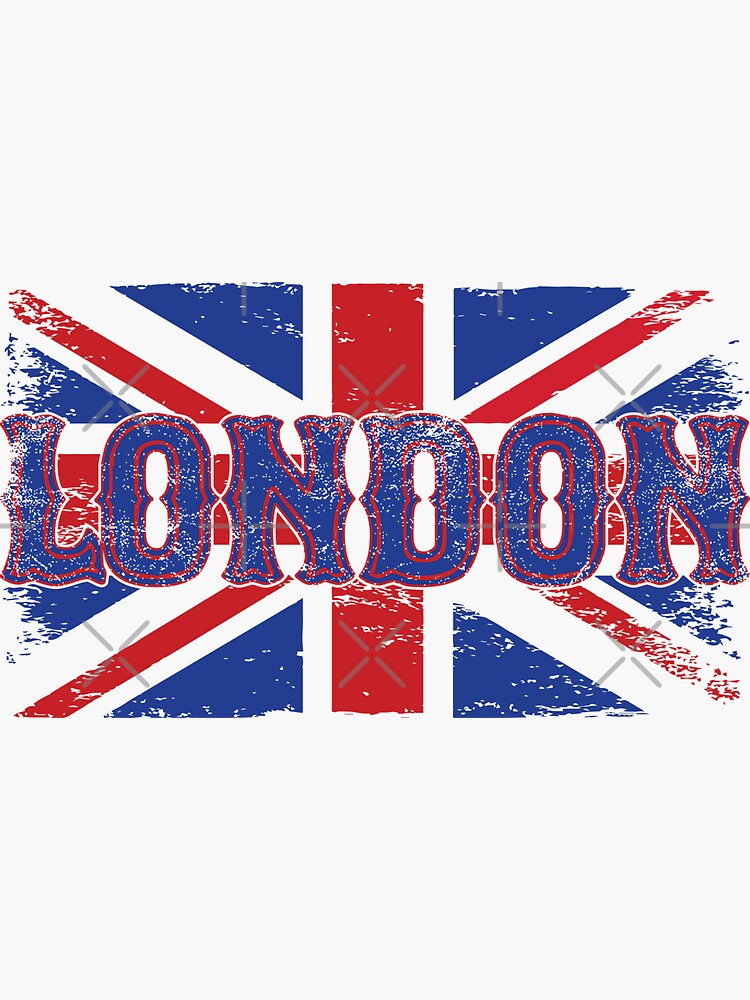 "Vintage Uk Flag London" Sticker for Sale by JamesApinardo Redbubble
