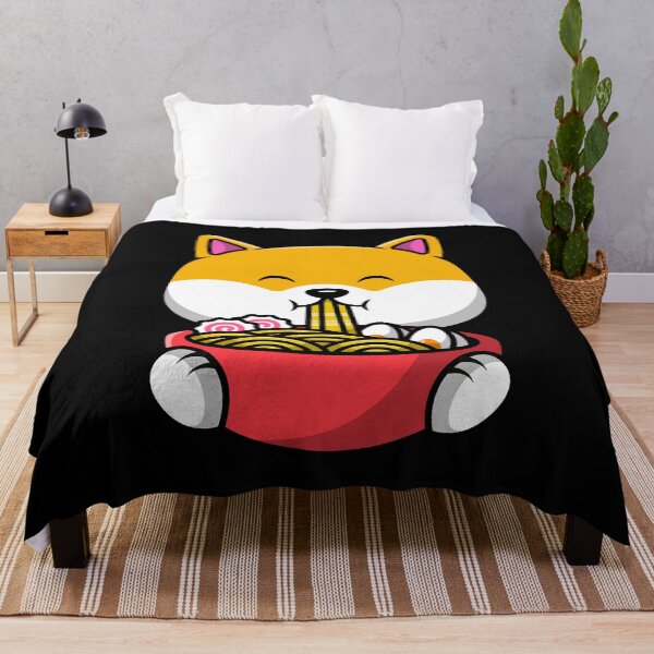 Item preview, Shiba Dog Eating Noodles Cartoon Art Design Draw Street Art designed and sold by BK-Fishing.