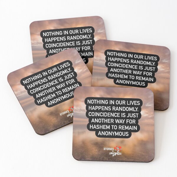 Item preview, Nothing in our lives happens randomly. Coincidence is just another way for Hashem to remain anonymous designed and sold by Stories To Inspire - Motivational Jewish Quotes.