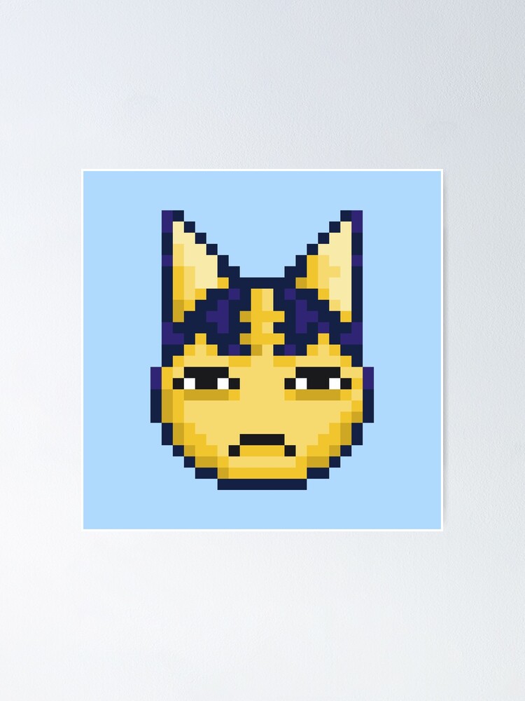 8 Bit Ankha Animal Crossing Pixel Art Poster By Canyonwren Redbubble