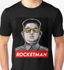 Rocketman Donald Trump Kim Jong-Un Rocket Man T Shirt Unisex T-Shirt
