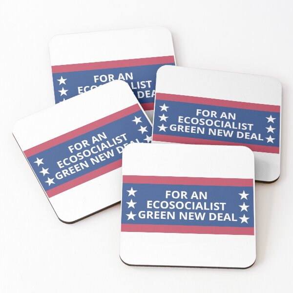Item preview, For an ecosocialist green new deal - american election campaign slogan designed and sold by Nepaz-Designs.