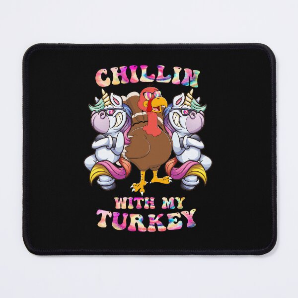 Item preview, Groovy Chillin With My Turkey Unicorns thanksgiving Tie dye designed and sold by Mac Store.